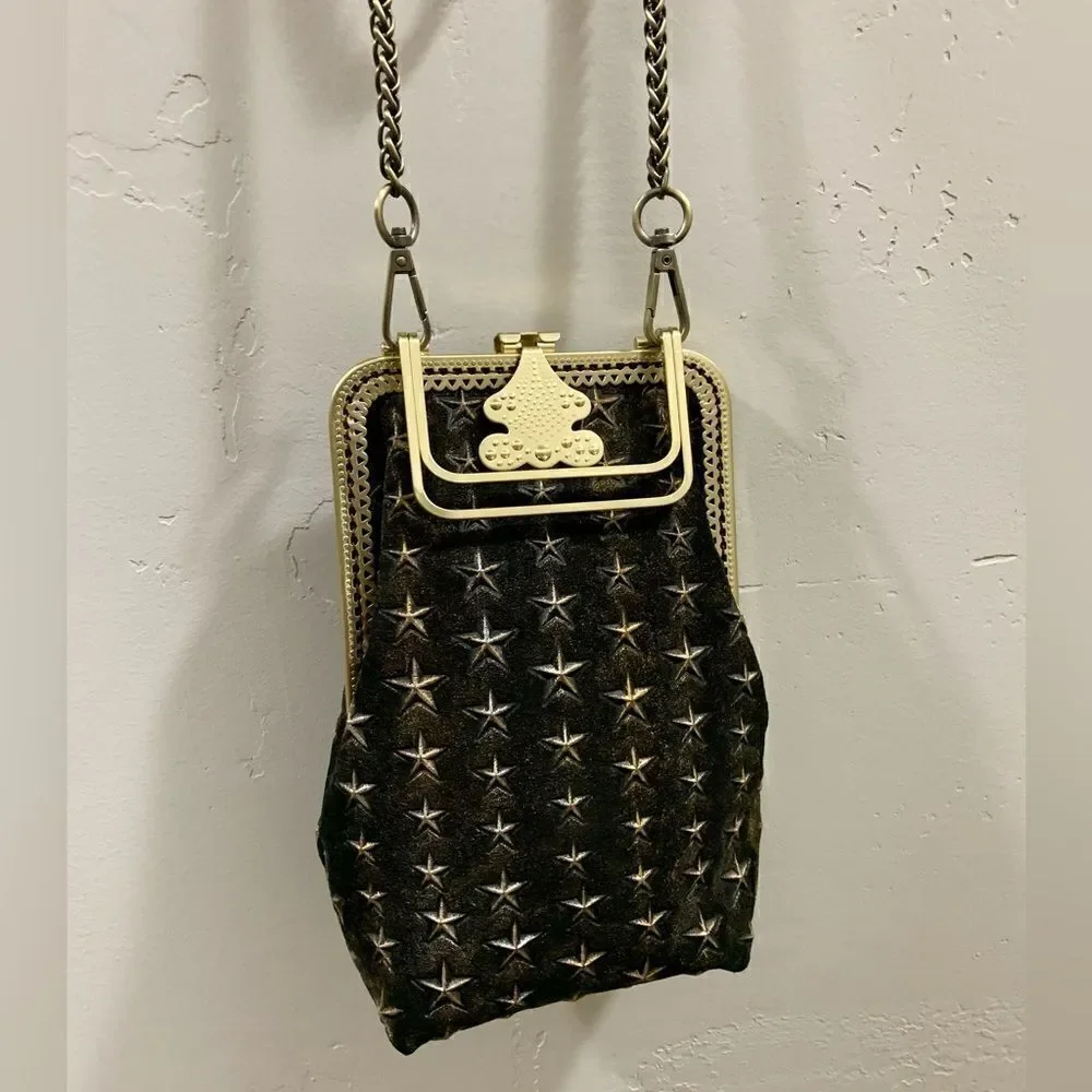 Handmade Genuine Frosted Cowhide Embossed 3D Star Phone Case/Pouch - Picture 8 of 16
